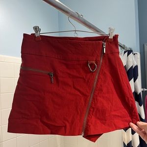 Urban outfitters red mini skirt